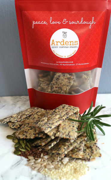 Original Seeded Sourdough Crackers (vegan-friendly, plant based)